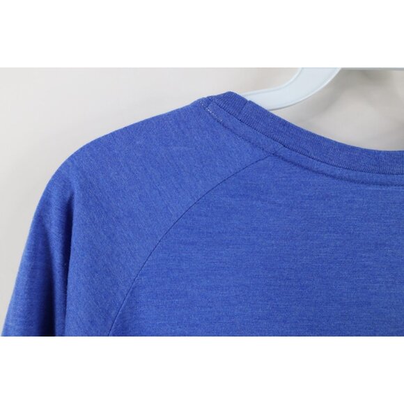 Nike Mens Large Faded Milwaukee Brewers Baseball 3/4 Sleeve Raglan T-Shirt Gray - Picture 13 of 16